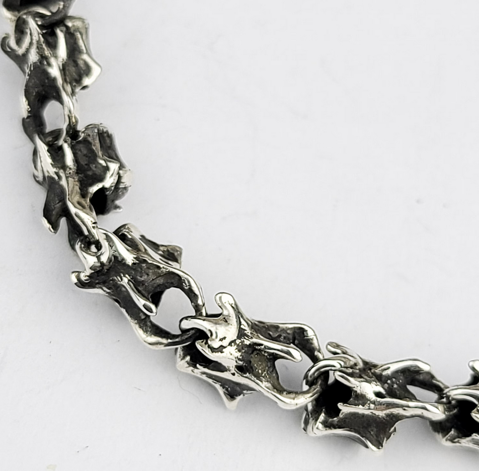 Collection of Thin Vertebrae Chain, Spine Necklace, - Inchoo Bijoux in a gallery layout