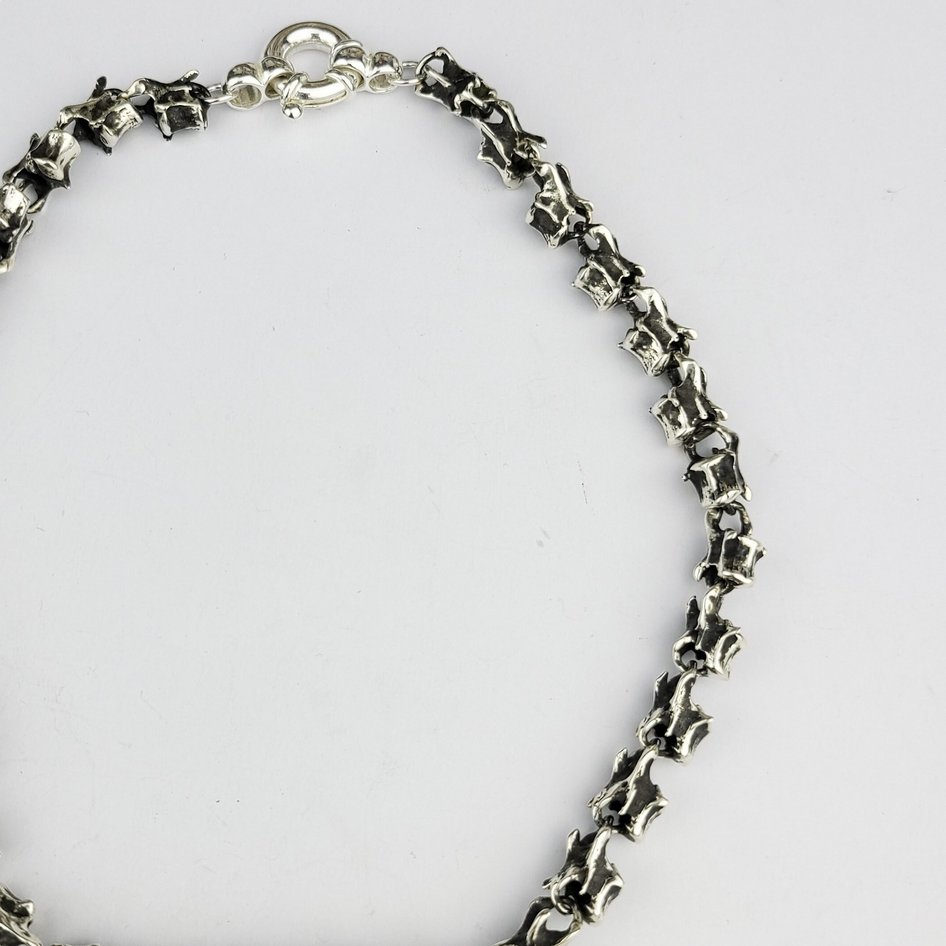 Collection of Thin Vertebrae Chain, Spine Necklace, - Inchoo Bijoux in a gallery layout