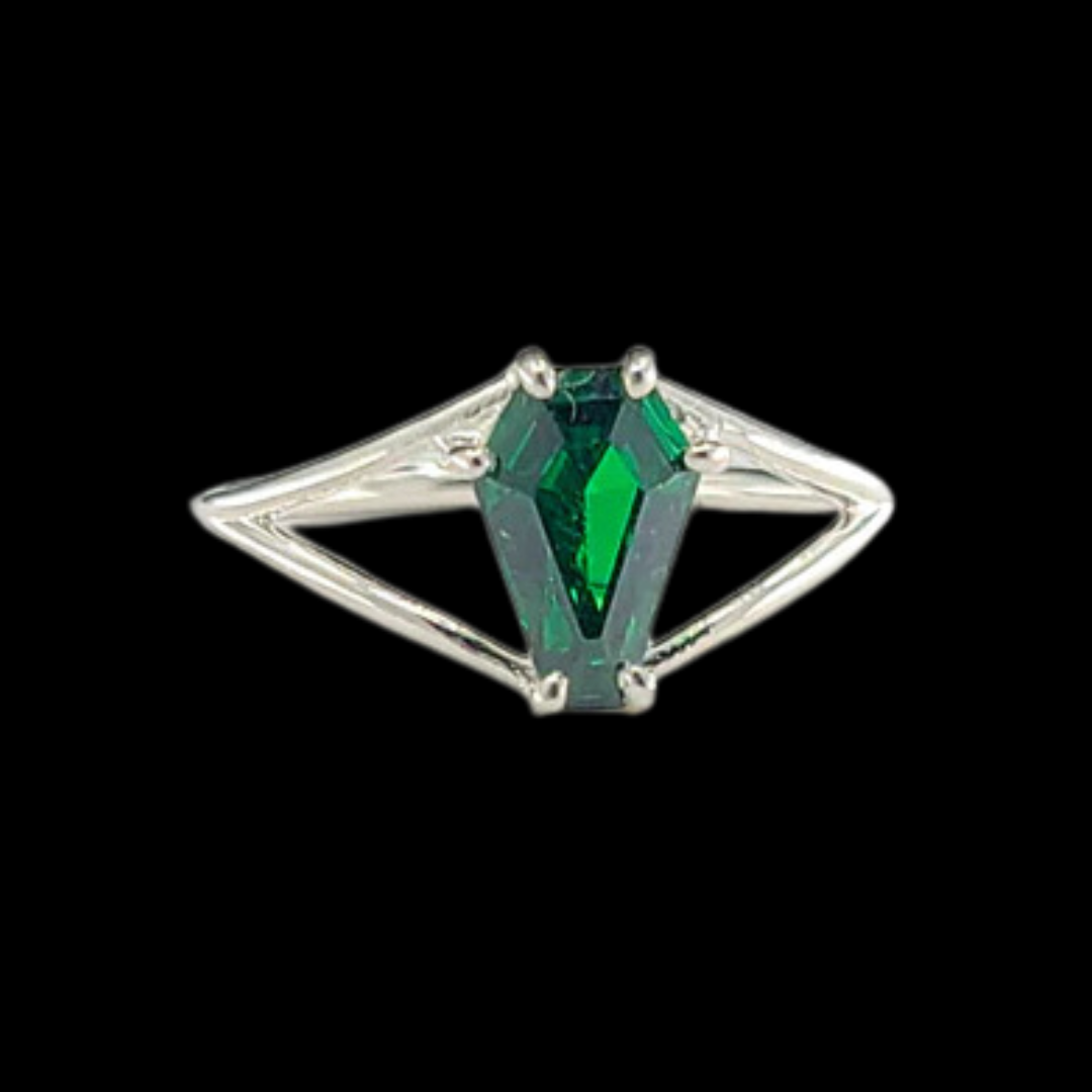 Collection of Cute Absinthe Green Coffin Ring 6x9 in a gallery layout