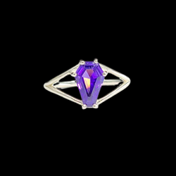 Collection of Cute Magical Purple Coffin Ring 6x9 in a gallery layout