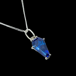 Collection of Cute Blue Coffin Pendant 6x9 in a gallery layout