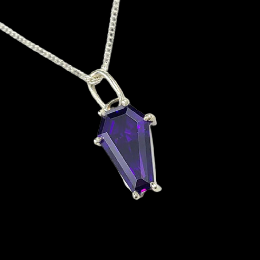 Collection of Pendentif Big Magic Purple Coffin in a gallery layout