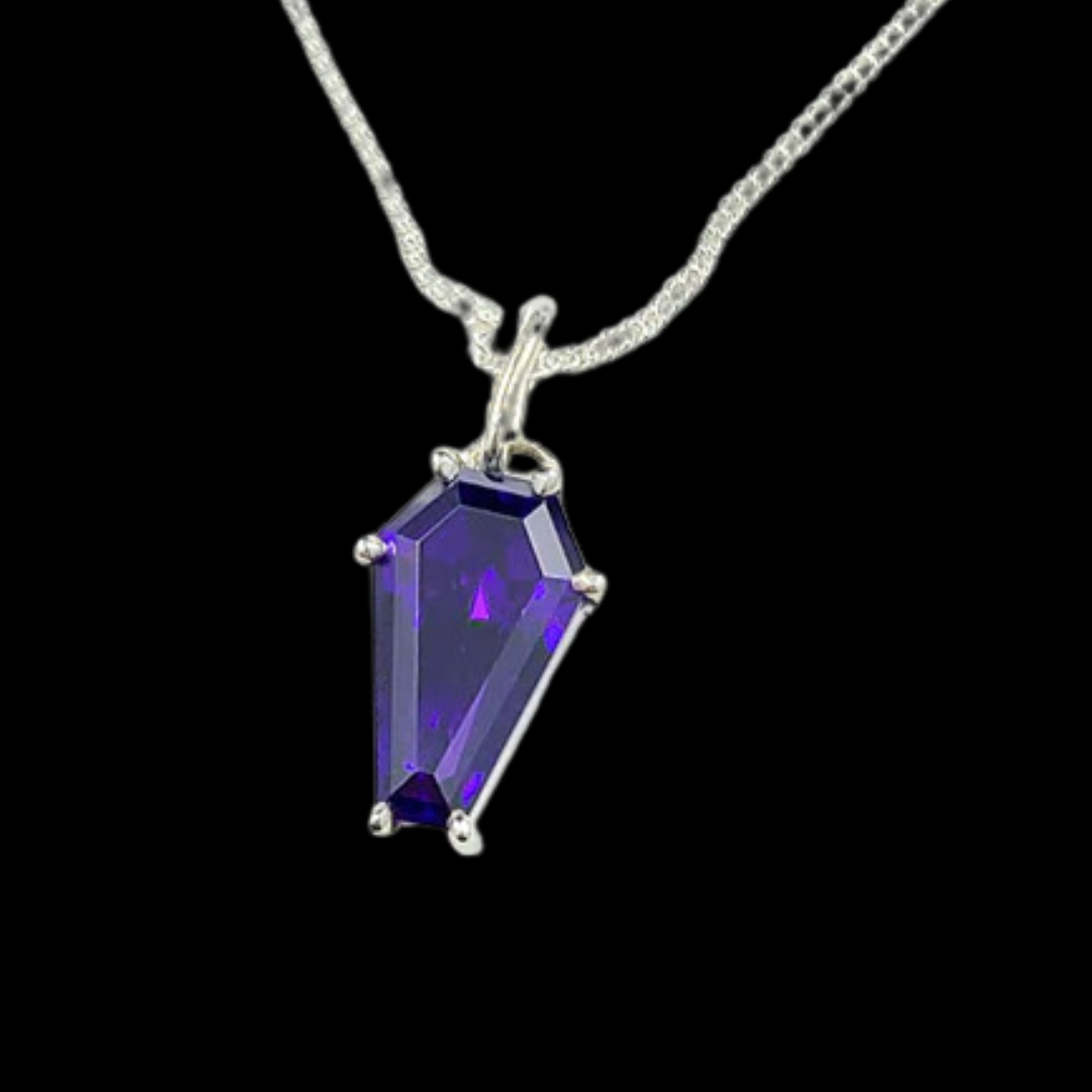 Collection of Big Magic Purple Coffin Pendant in a gallery layout