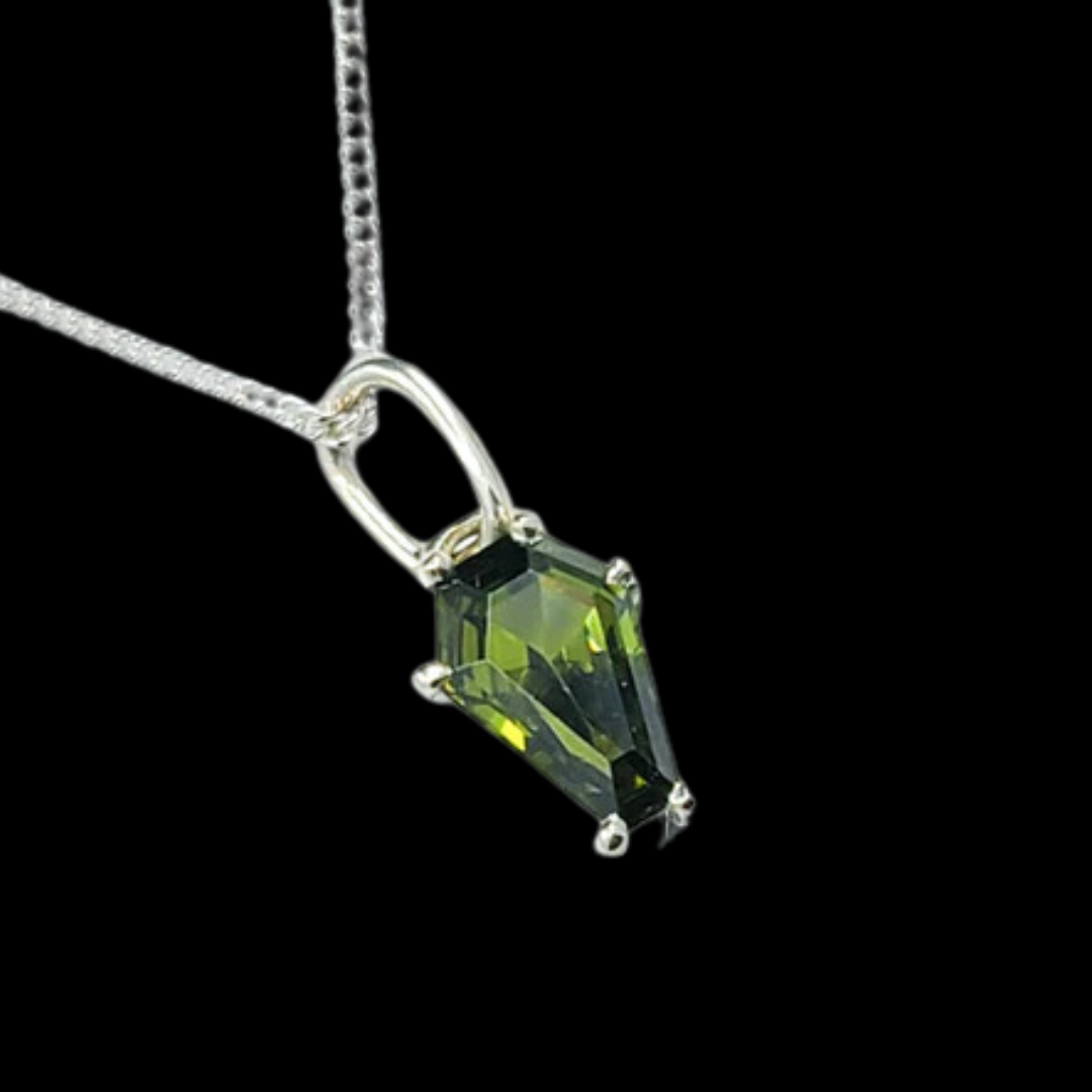 Collection of Slime Green Coffin Pendant 5x7 in a gallery layout