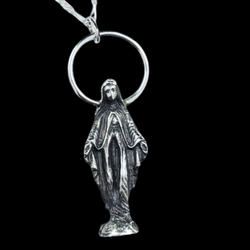 Collection of Mother Vulva Virgin Mary Pendant in a gallery layout