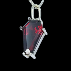 Collection of Blood Red Coffin Pendant 6x9 in a gallery layout