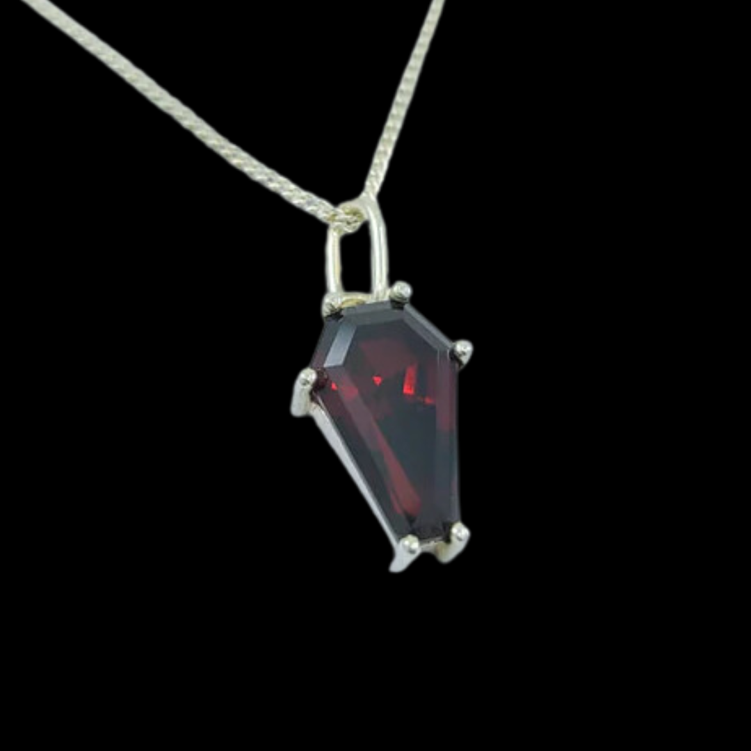 Collection of Blood Red Coffin Pendant 6x9 in a gallery layout