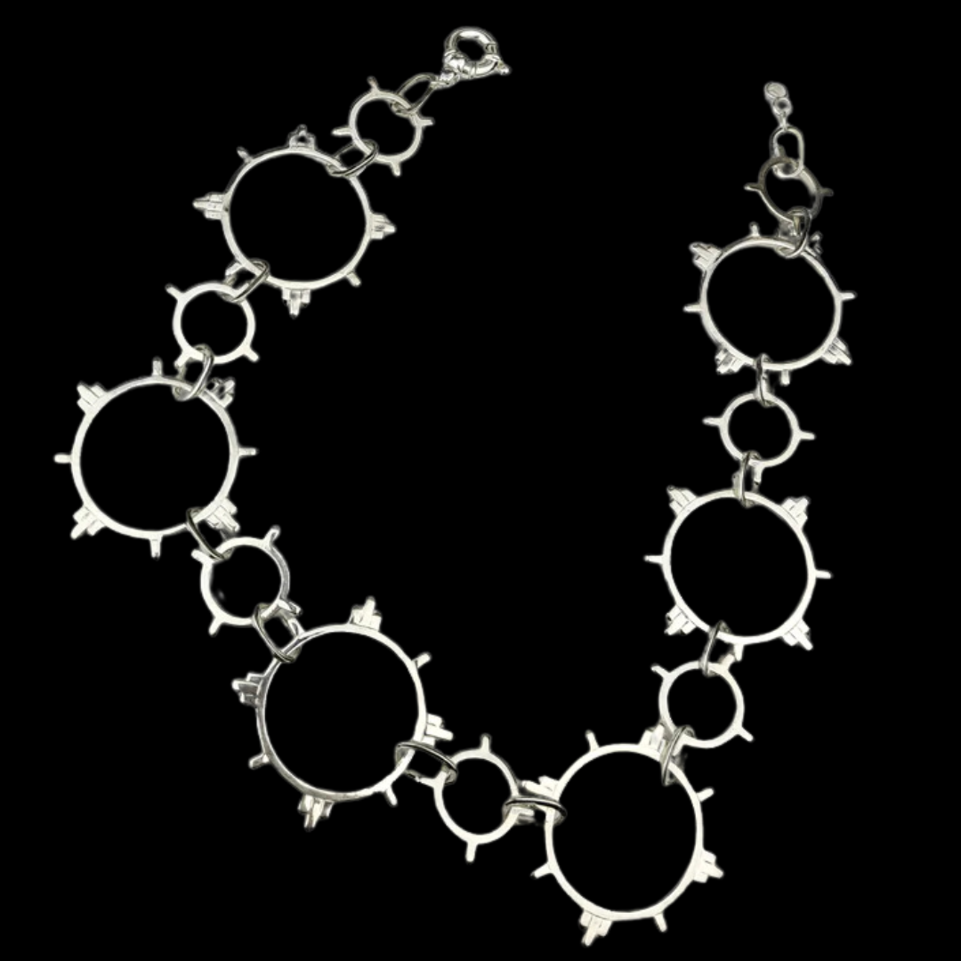 Collection of Celestial Choker, Modern Chain, Sterling Silver Chain in a gallery layout