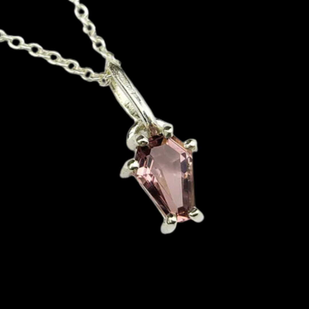 Collection of Dust Pink Coffin Pendant in a gallery layout