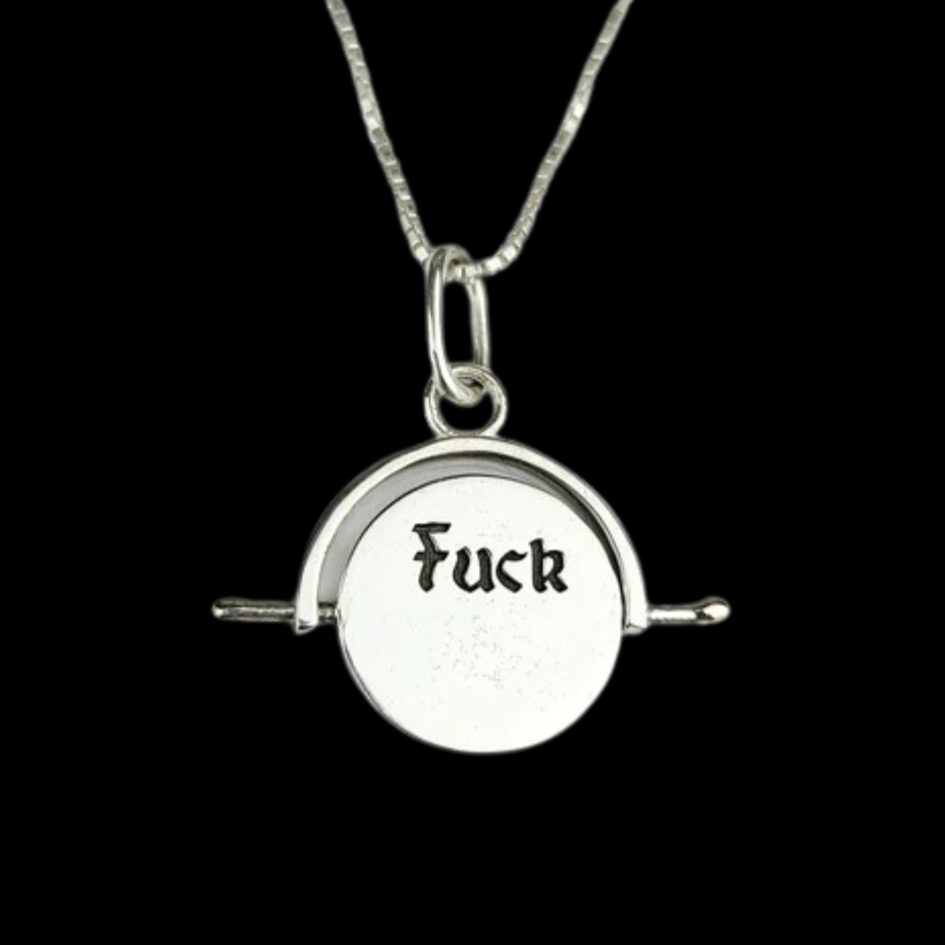 Collection of Fuck Off Spinning Pendant - Inchoo Bijoux in a gallery layout