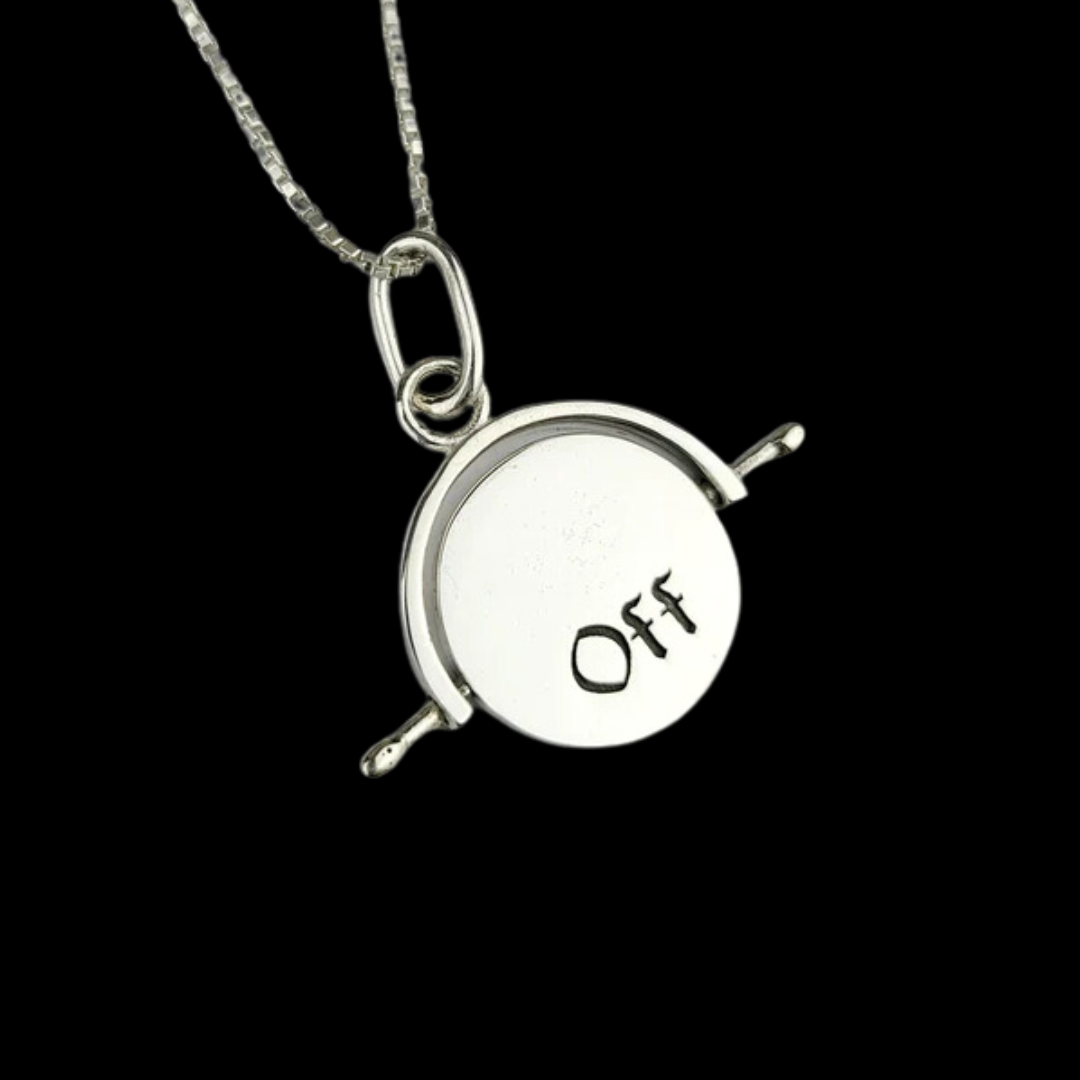 Collection of Fuck Off Spinning Pendant in a gallery layout