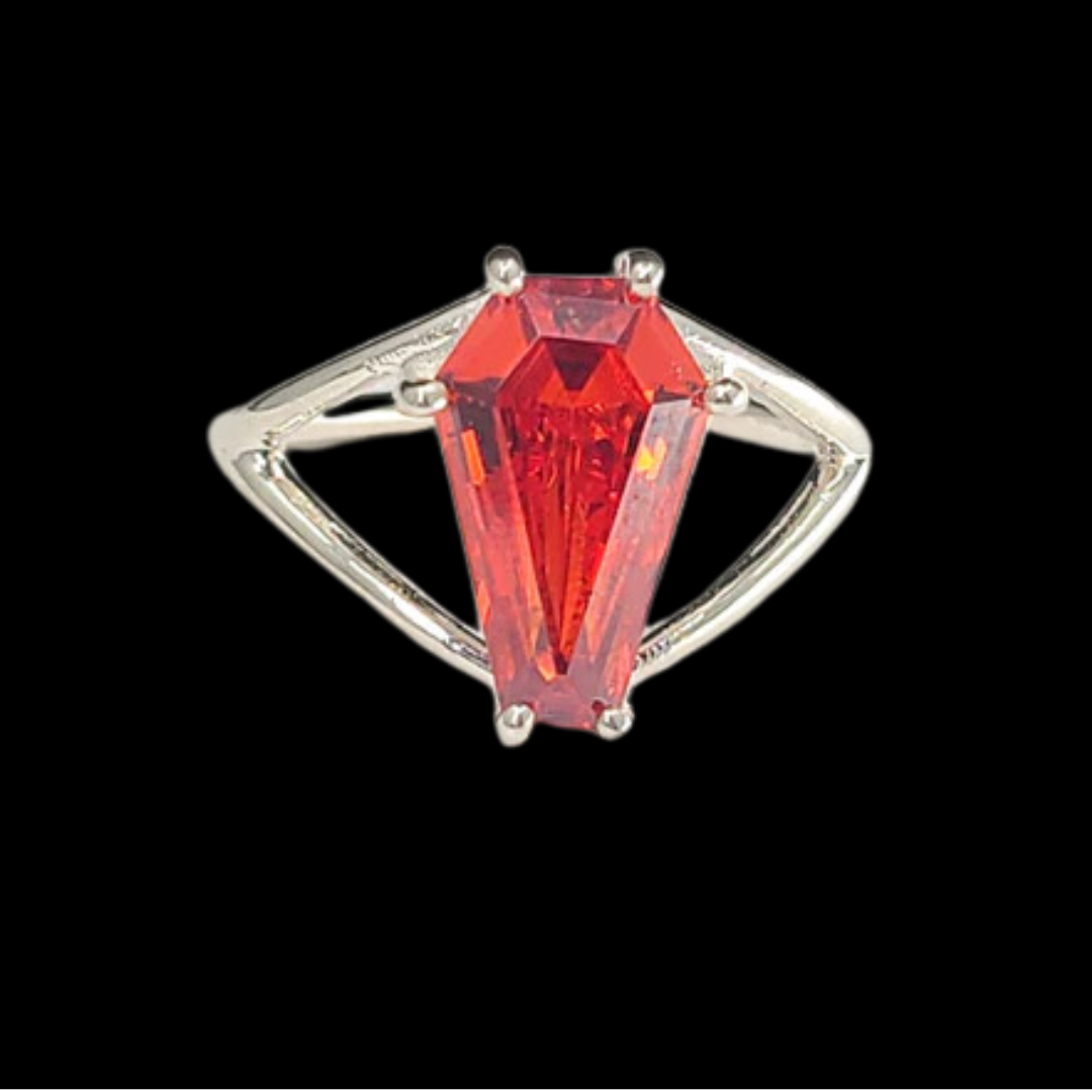 Collection of Big Orange Coffin Ring in a gallery layout