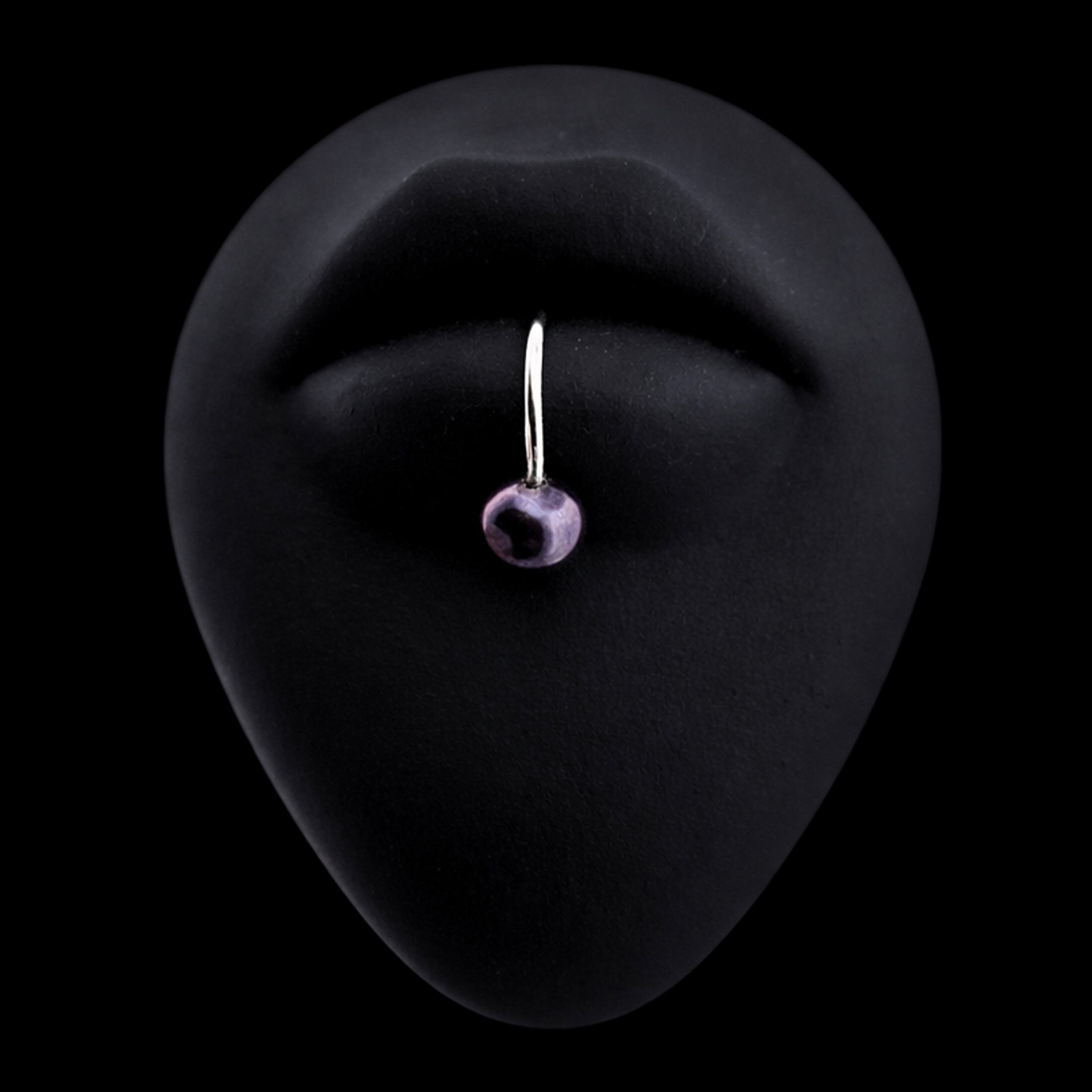 Collection of Black Dark Pearl Fake Lip Ring - Inchoo Bijoux in a gallery layout