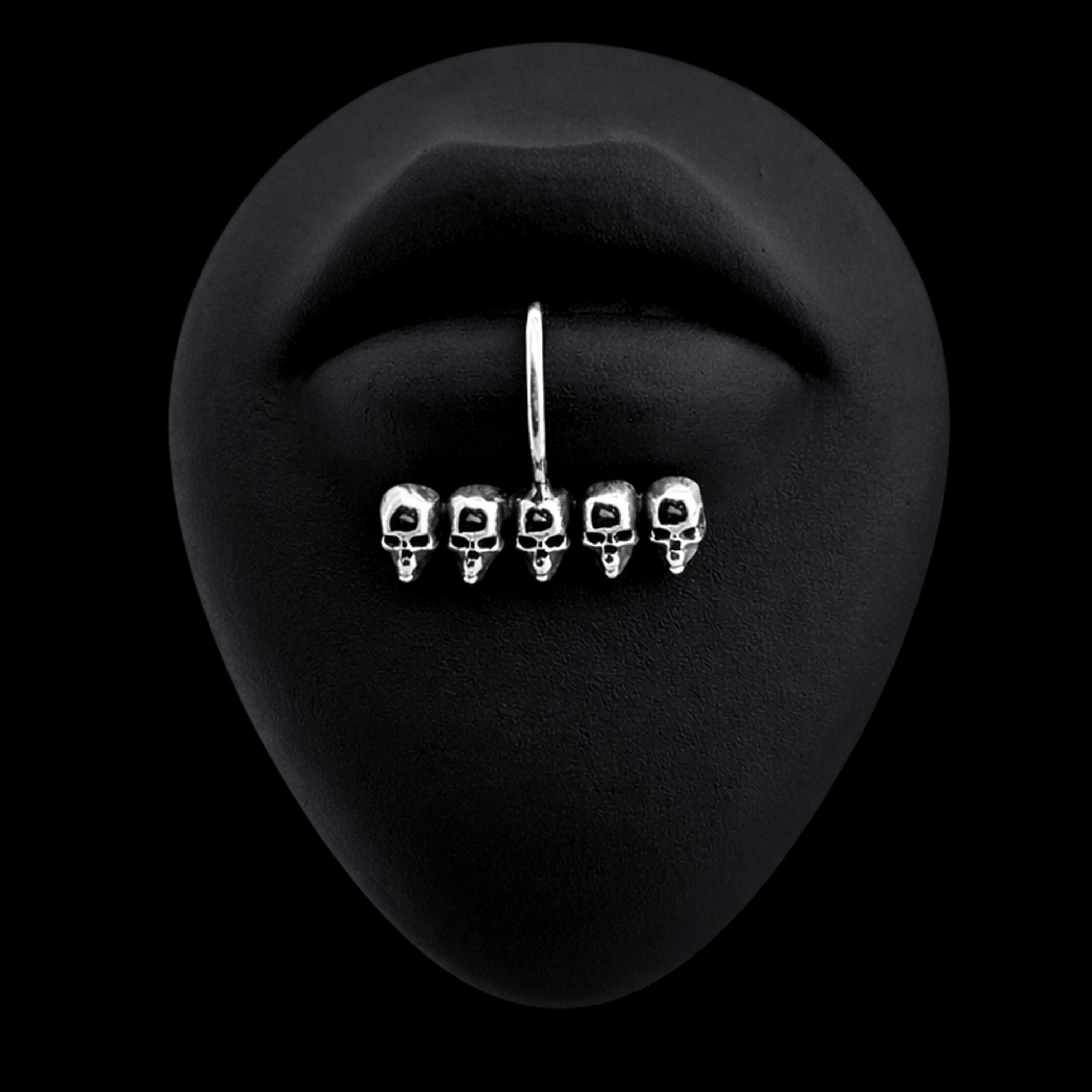 Collection of Goth Skull Fake Lip Ring - Inchoo Bijoux in a gallery layout