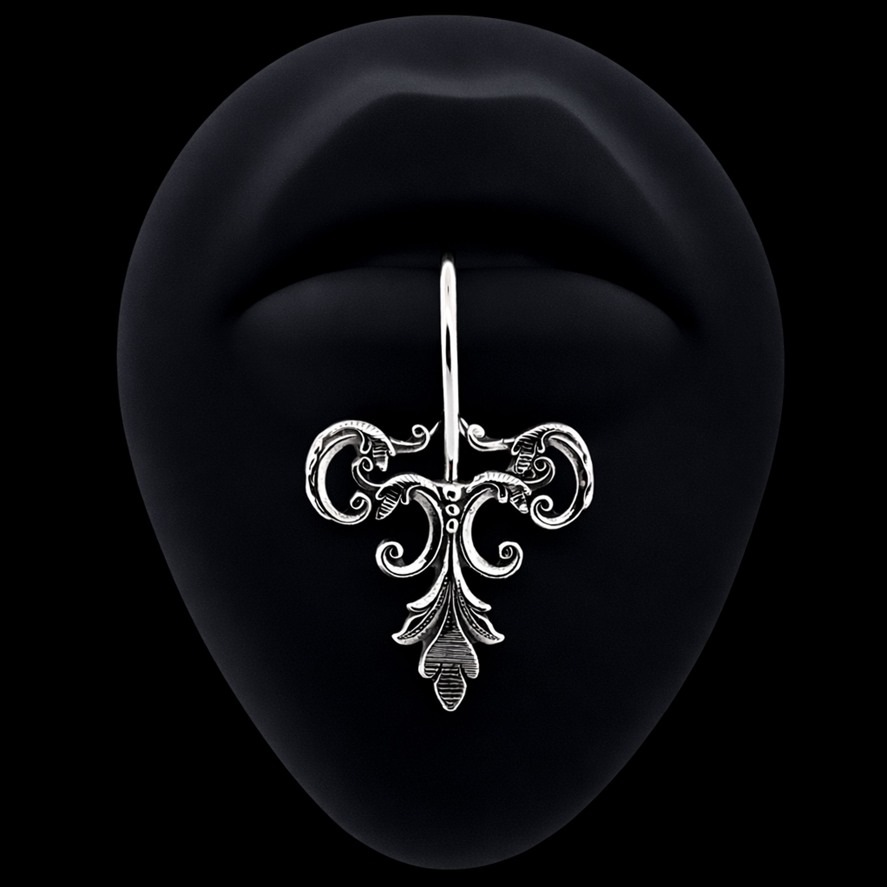 Collection of Ornate Baroque Fake Lip Ring - Inchoo Bijoux in a gallery layout