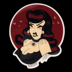 Collection of Katherine Pin Up Sticker in a gallery layout