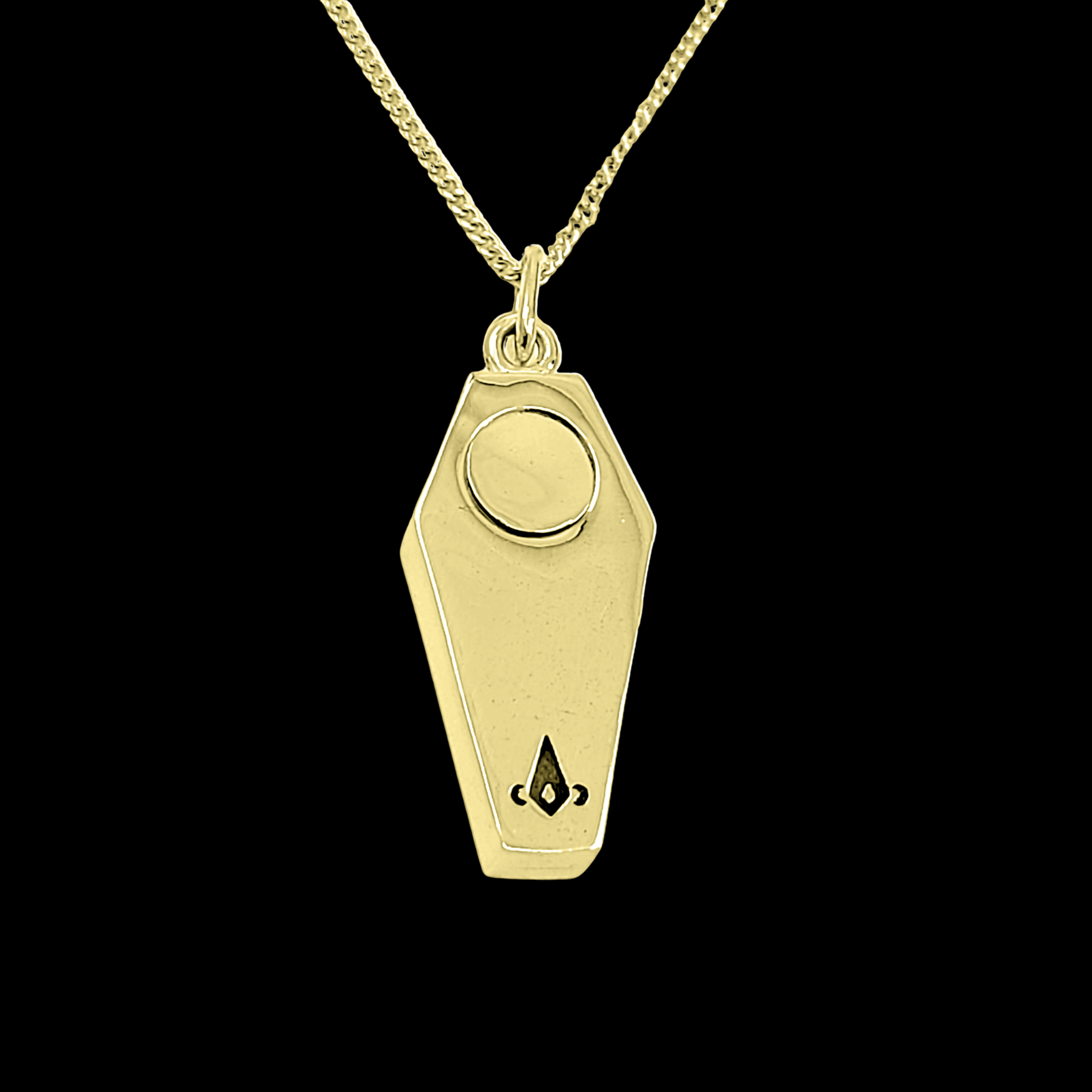 Collection of Silver Coffin Urn Necklace - Gold Options in a gallery layout