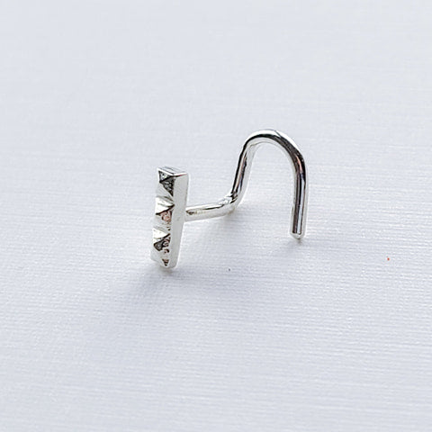 Collection of Silver Minimal Studded Bar Nose Stud-Nose Stud-Inchoo Bijoux-Inchoo Bijoux in a gallery layout