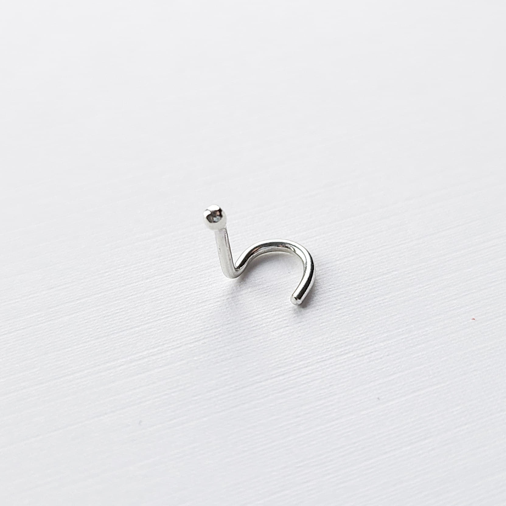 Collection of Tiny Silver Ball Nose Stud-Nose Stud-Inchoo Bijoux-Inchoo Bijoux in a gallery layout