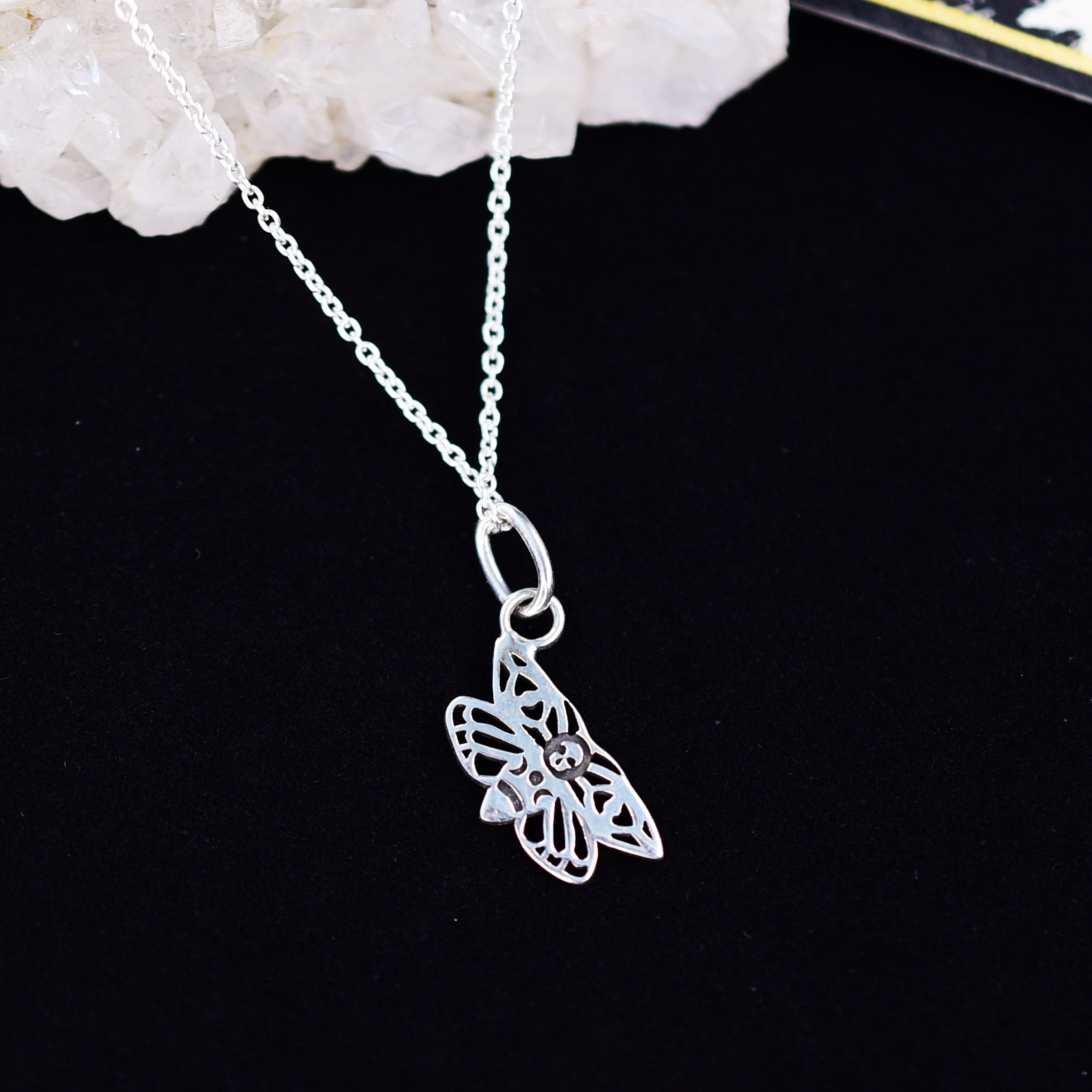 Collection of Tiny Moth Pendant in a gallery layout