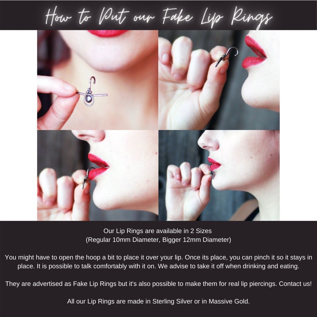 Triangle Fake Lip Ring - Inchoo Bijoux