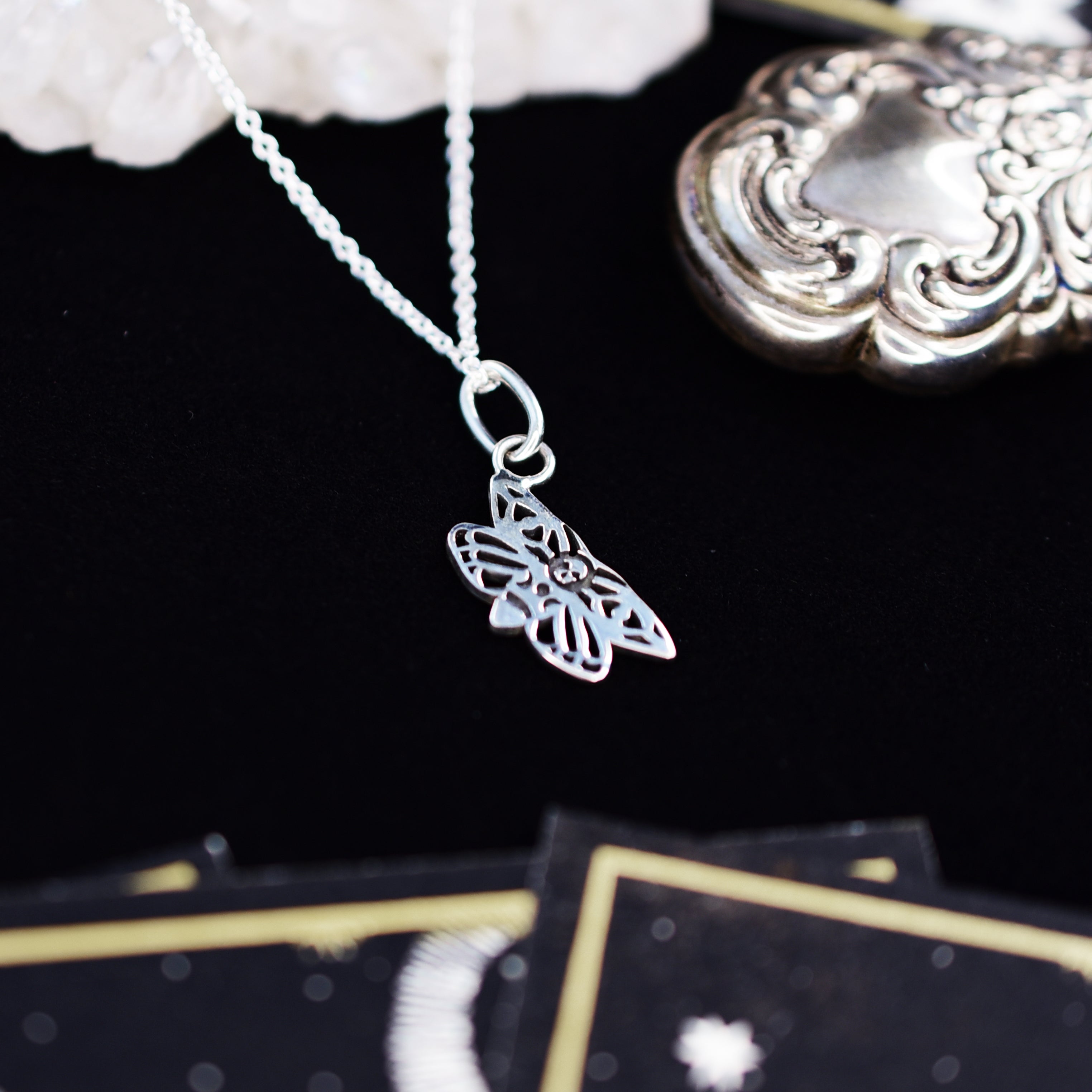 Collection of Tiny Moth Pendant in a gallery layout