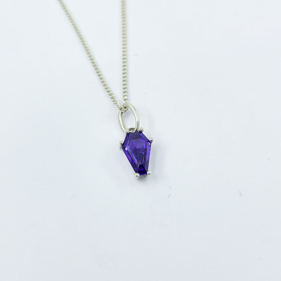 Collection of Magic Purple Coffin Pendant (6x9) in a gallery layout