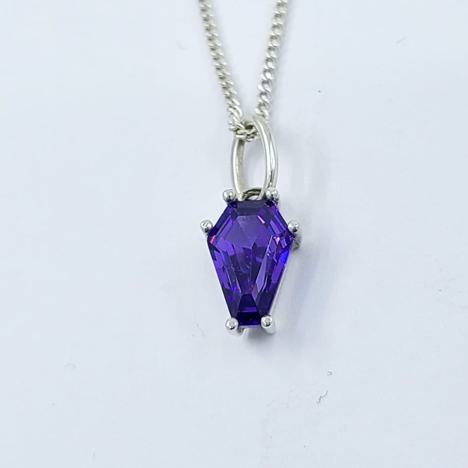 Collection of Magic Purple Coffin Pendant (6x9) in a gallery layout