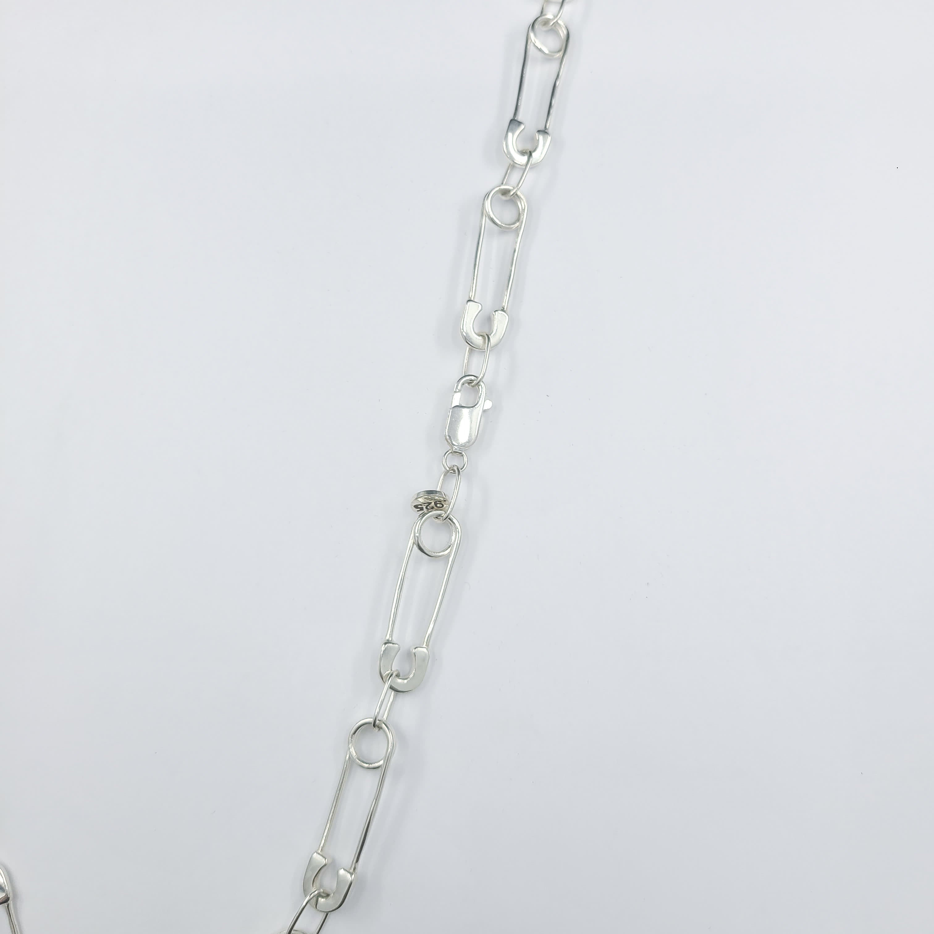 Collection of Silver Safety Pin Chain in a gallery layout