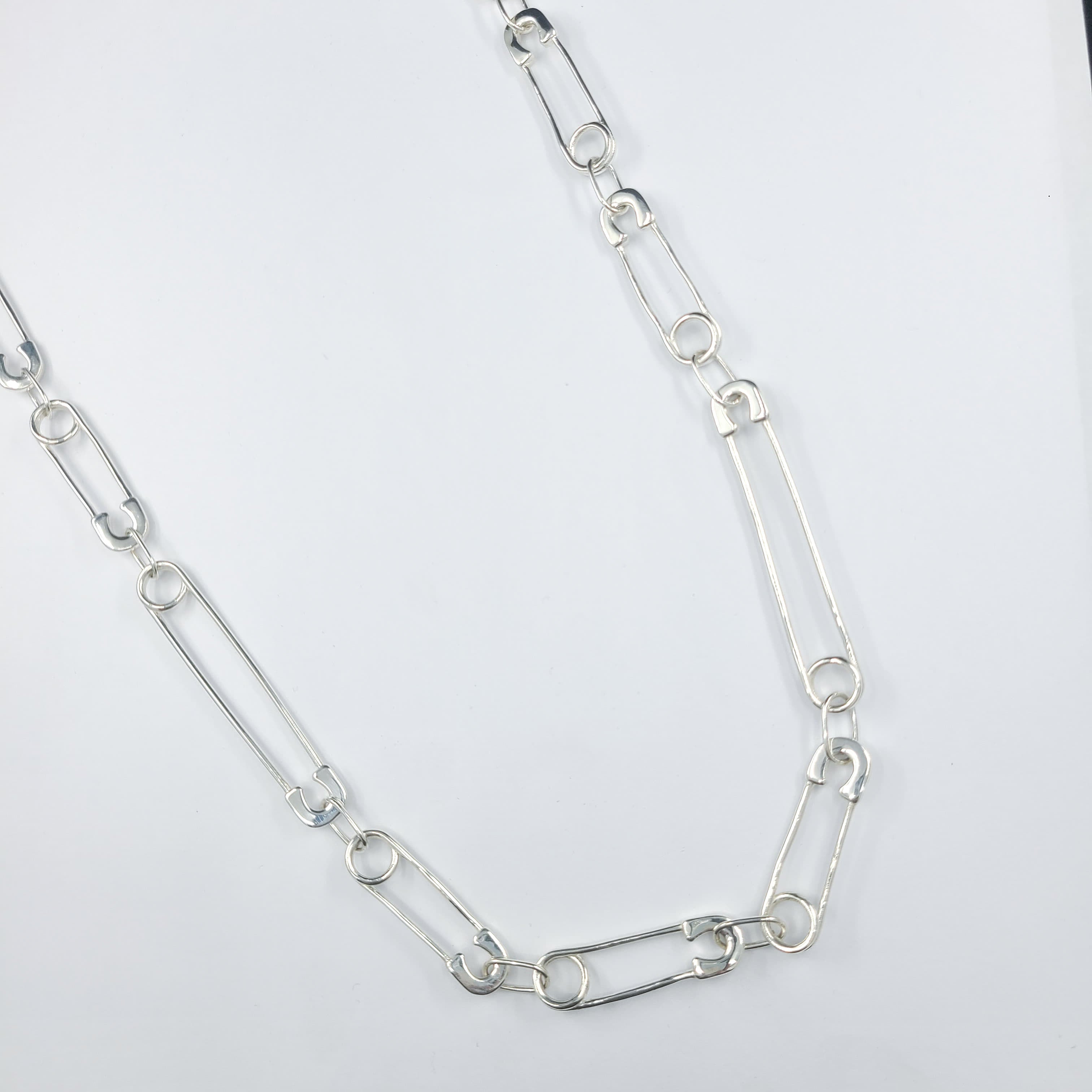 Silver Safety Pin Chain