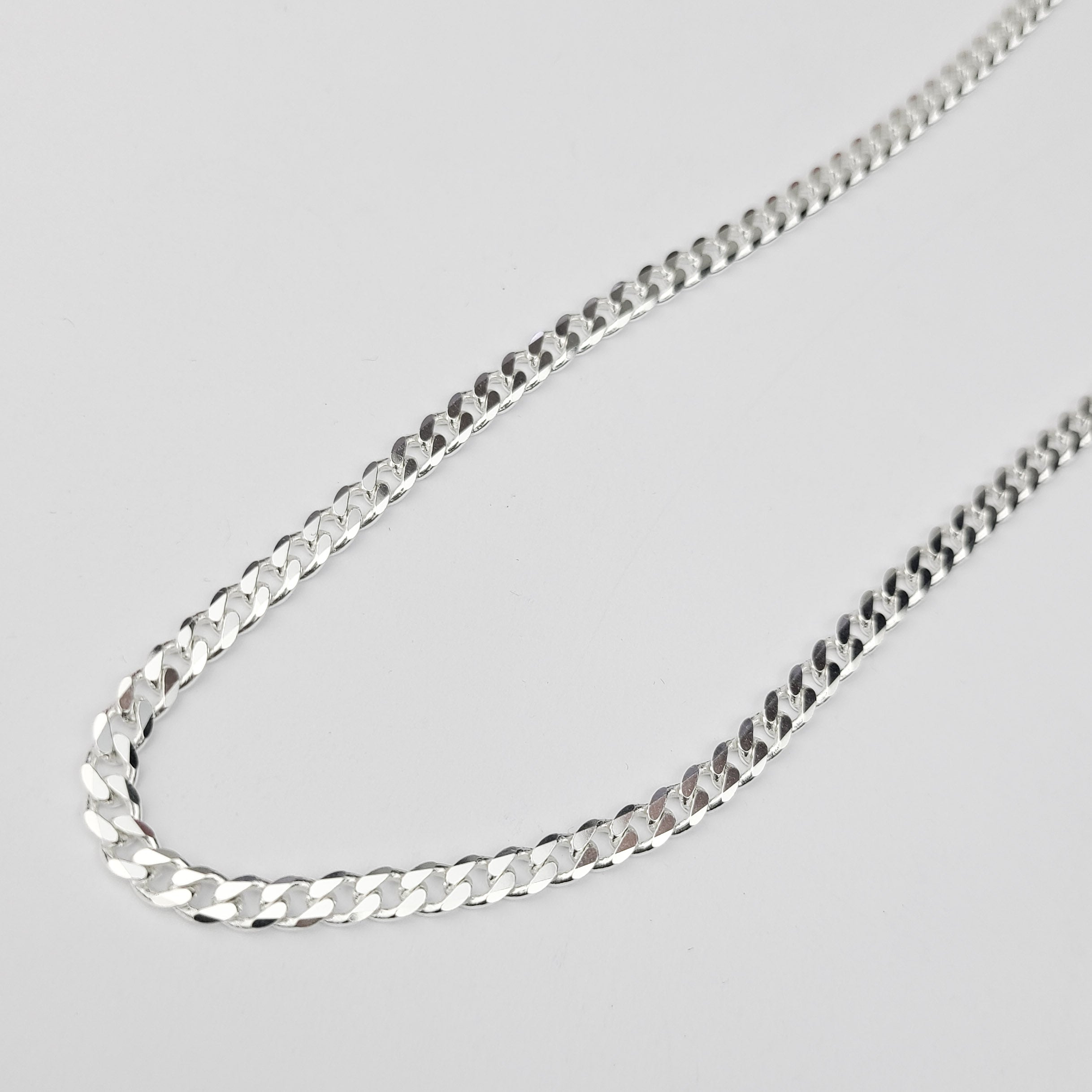 Silver 4mm Curb Chain Necklace for Men or Women / Stainless Steel Water  Safe Non Tarnish Chain / Simple Silver Men's Chain / Gift for Him - Etsy