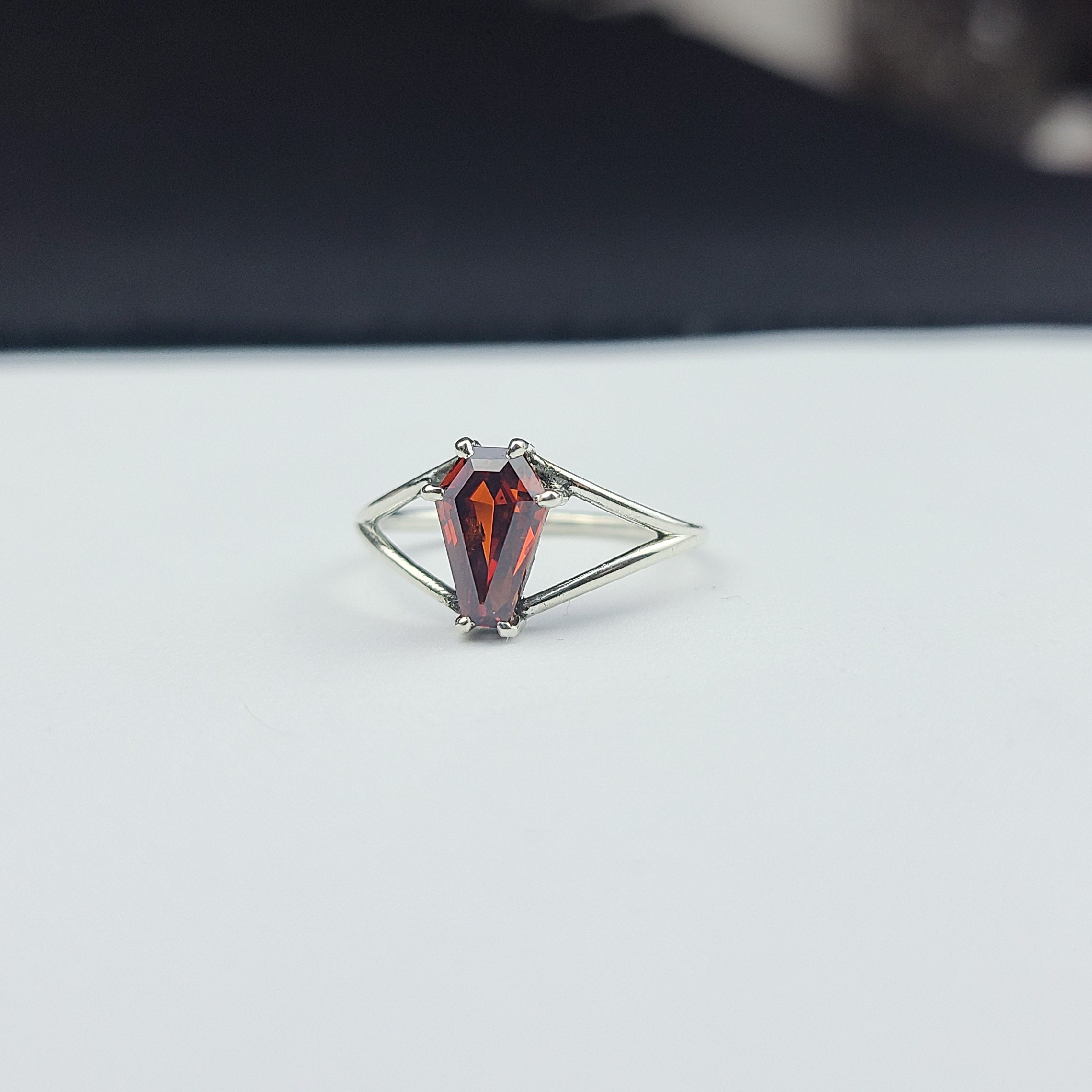 Blood Red Coffin Ring (6x9)