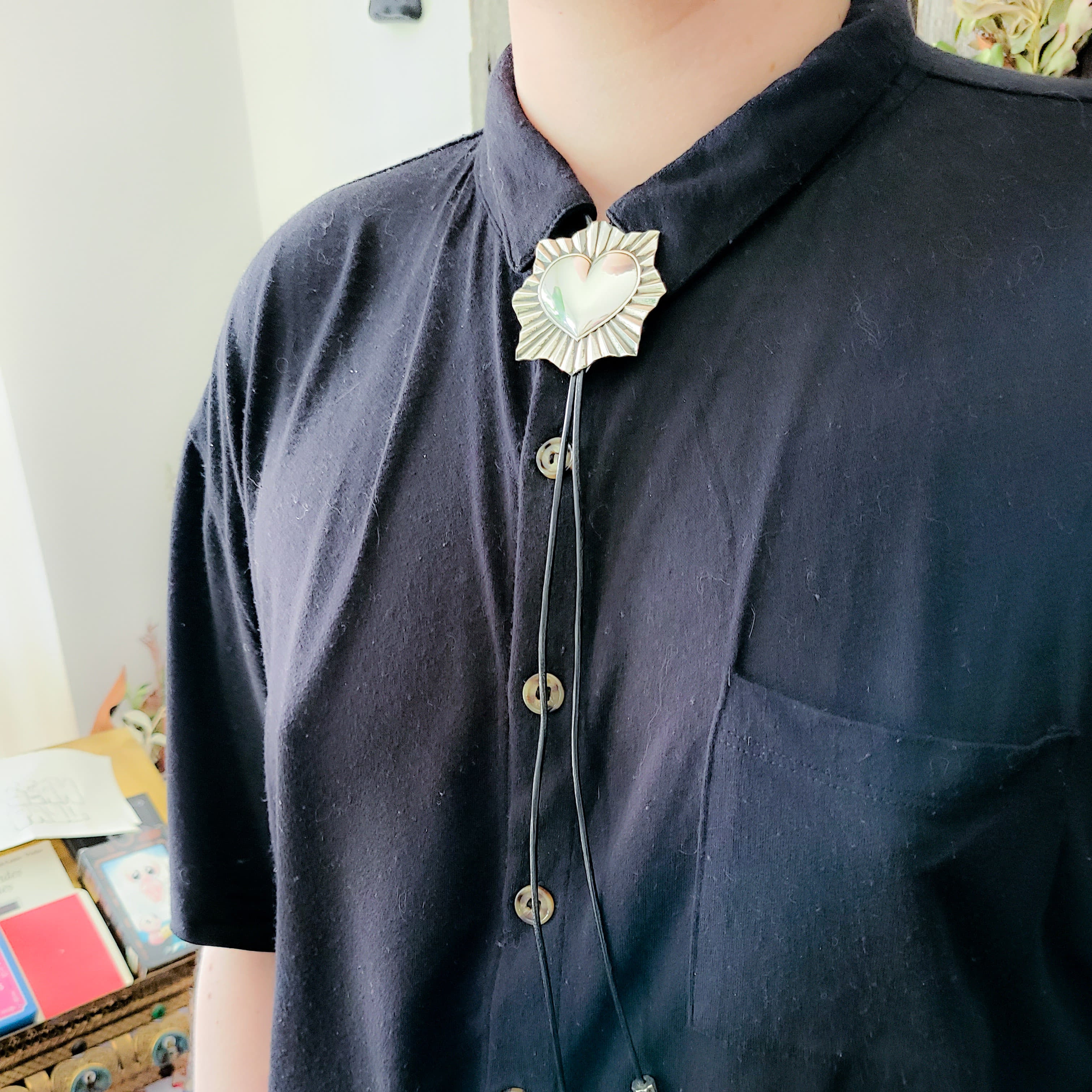 Collection of Big Sacred Heart Bolo Tie-Pendant-Inchoo Bijoux-Inchoo Bijoux in a gallery layout