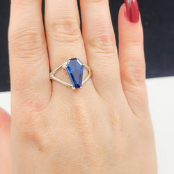 Collection of Big Blue Dragon Coffin Ring in a gallery layout