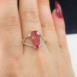 Collection of Big Orange Coffin Ring in a gallery layout