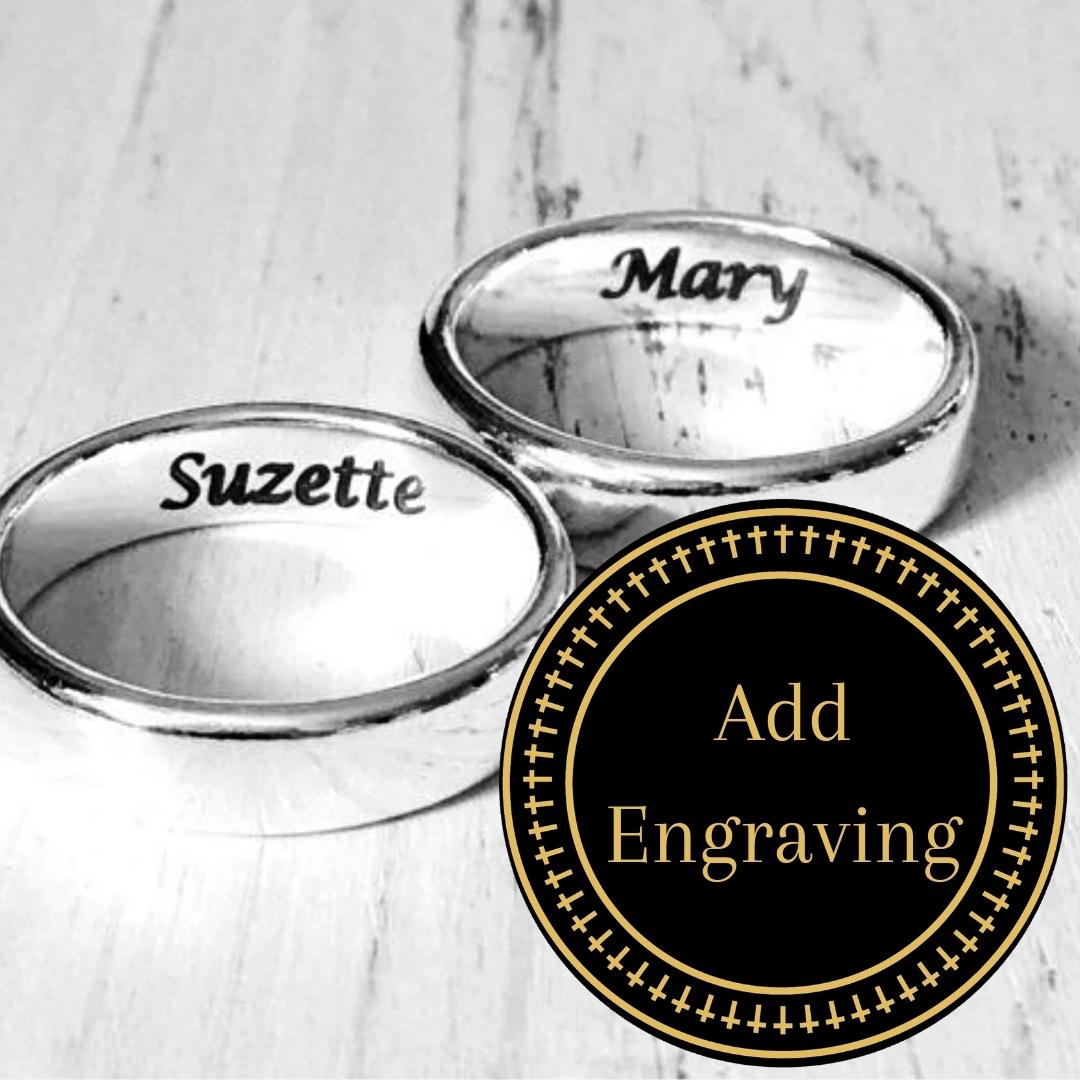 Collection of Add text in your Jewelry - Laser Engraving - Add-on in a gallery layout