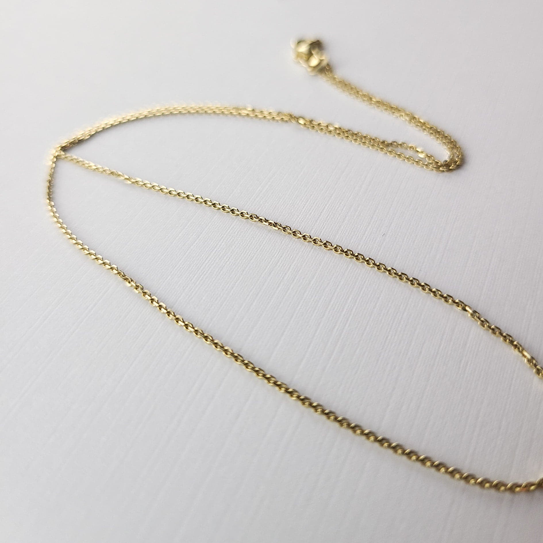 Yellow Gold Chisel Cable Chain 10K - 14K