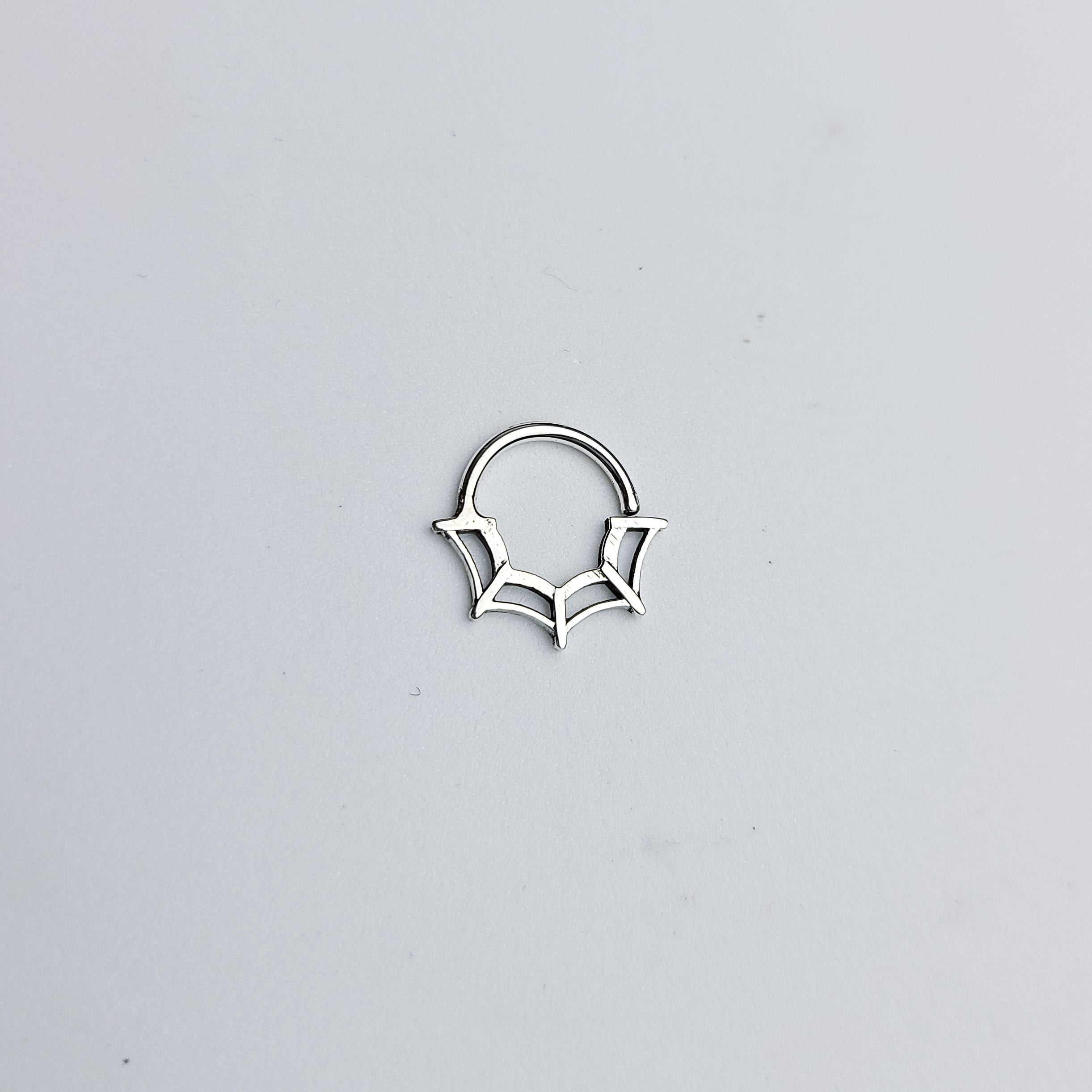 Collection of Spiderweb Nose Ring Septum Piercing in a gallery layout