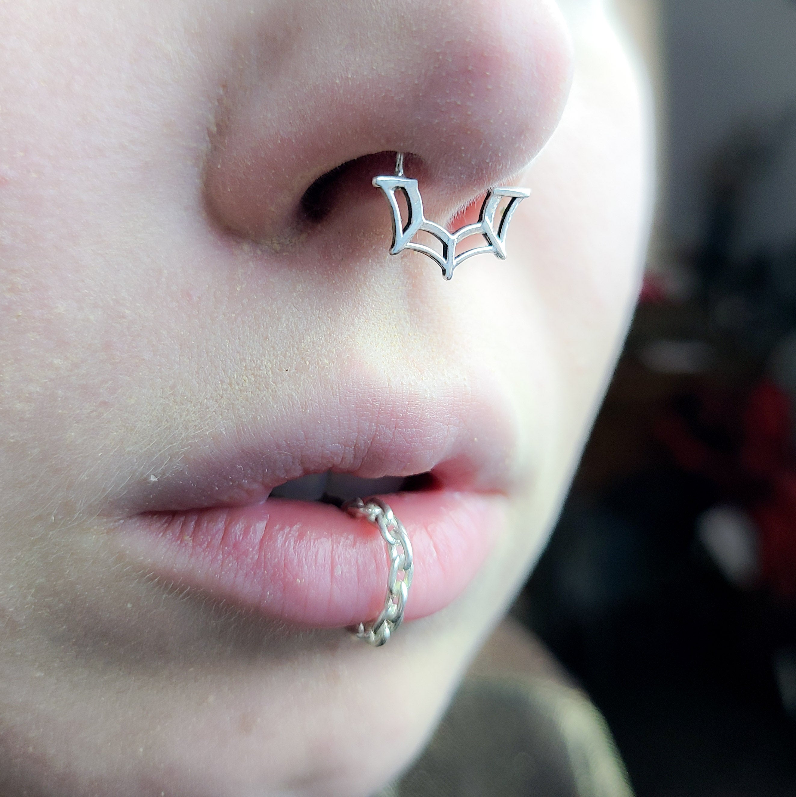 Collection of Spiderweb Nose Ring in a gallery layout