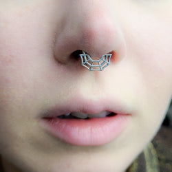 Collection of Spider Web Septum Piercing - Inchoo Bijoux in a gallery layout