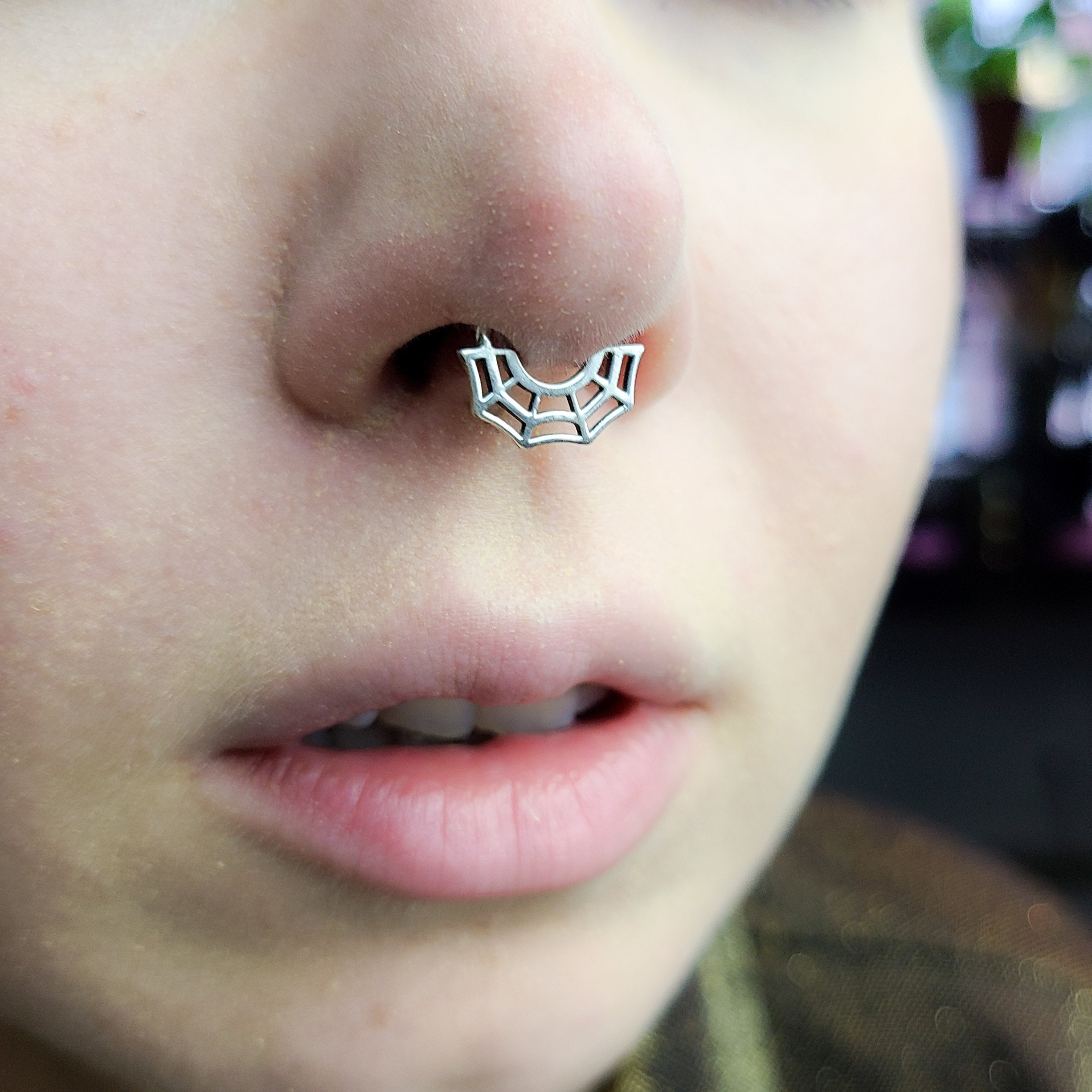 Collection of Spider Web Septum Piercing - Inchoo Bijoux in a gallery layout