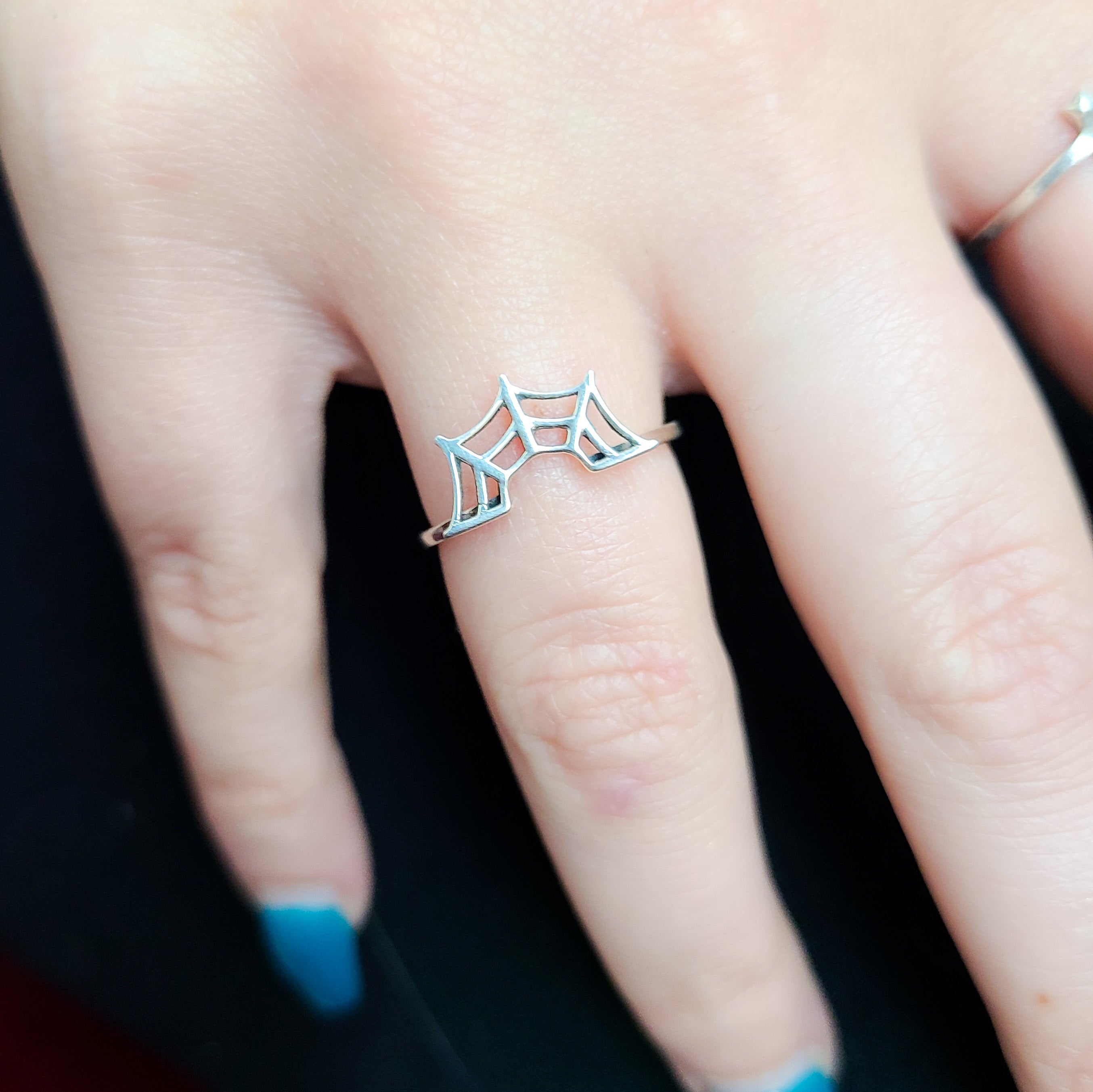 Stackable Spider web Ring