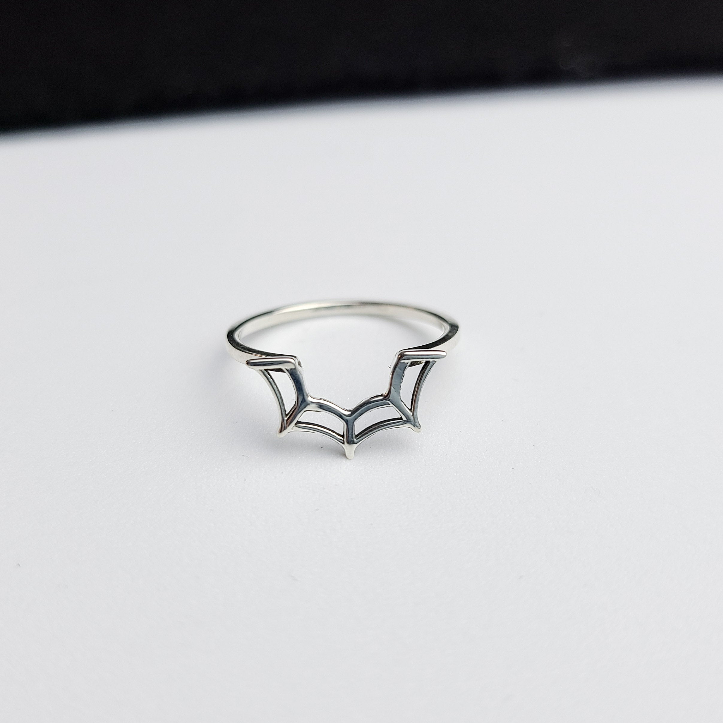 Collection of Spider Web Stacking Ring in a gallery layout