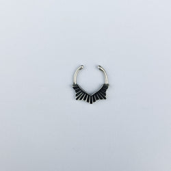 Collection of Small Silver Sacred Aura Septum in a gallery layout