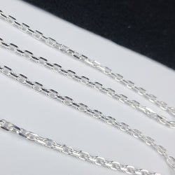 Collection of Heavy 4mm Diamond Cut Cable Chain in a gallery layout