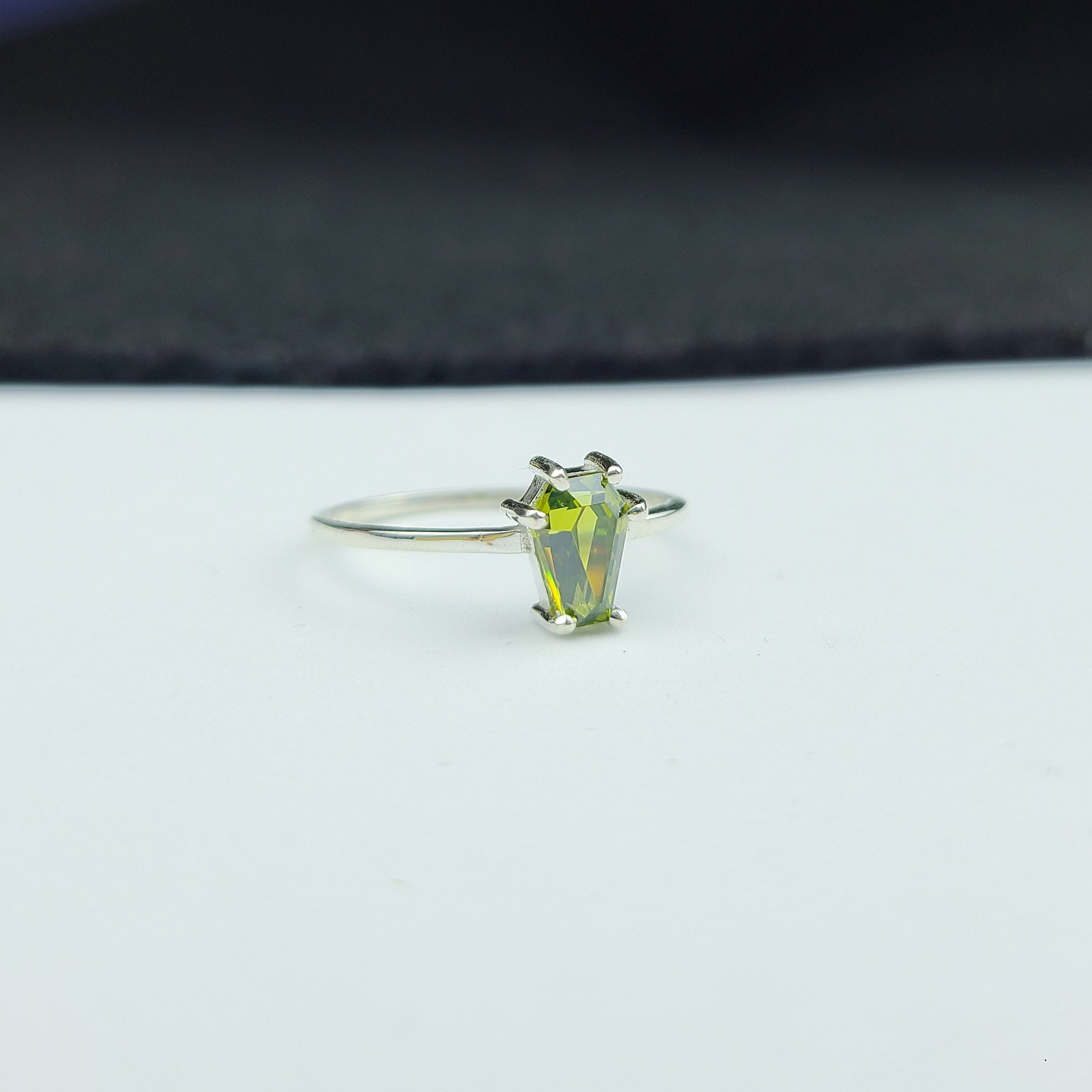 Collection of Slime Green Coffin Ring - Inchoo Bijoux in a gallery layout