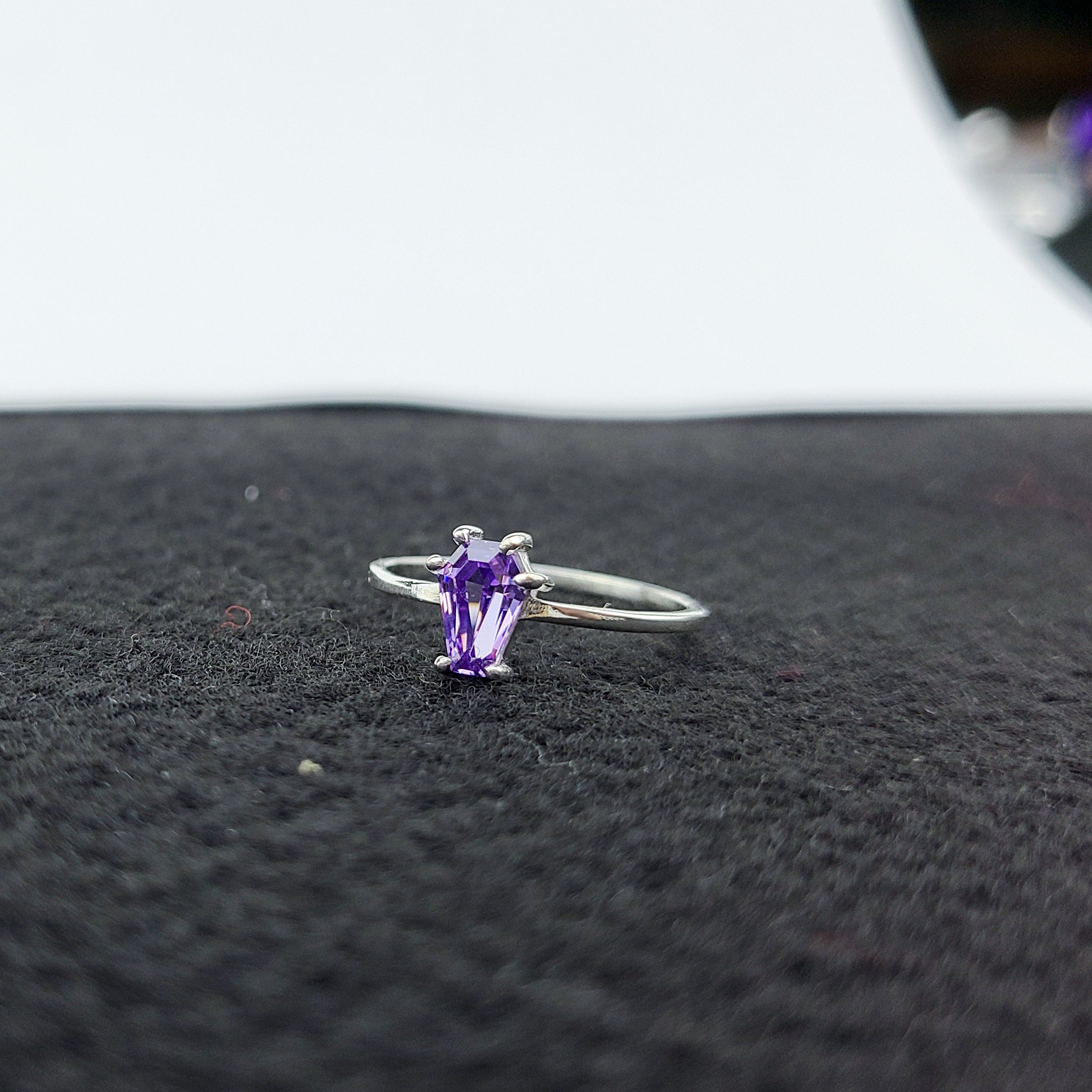 Collection of Purple Coffin Ring - Inchoo Bijoux in a gallery layout