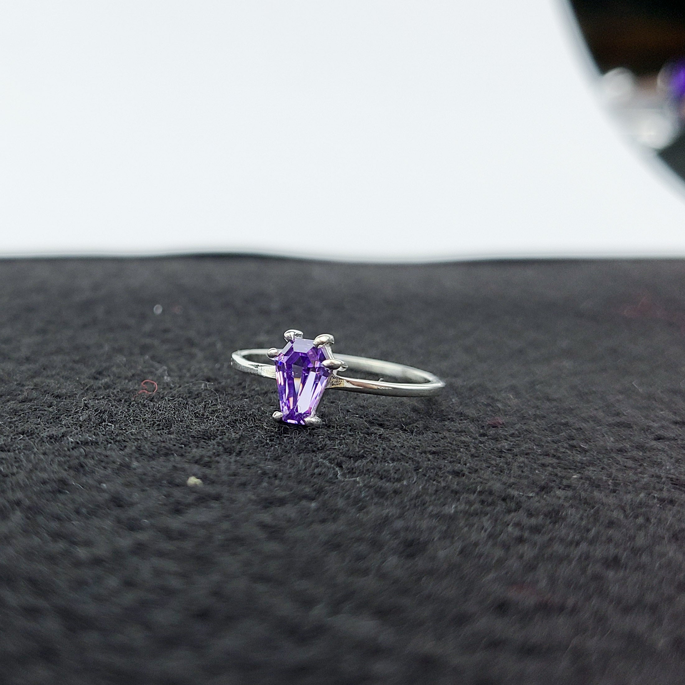 Purple Coffin Ring - Inchoo Bijoux