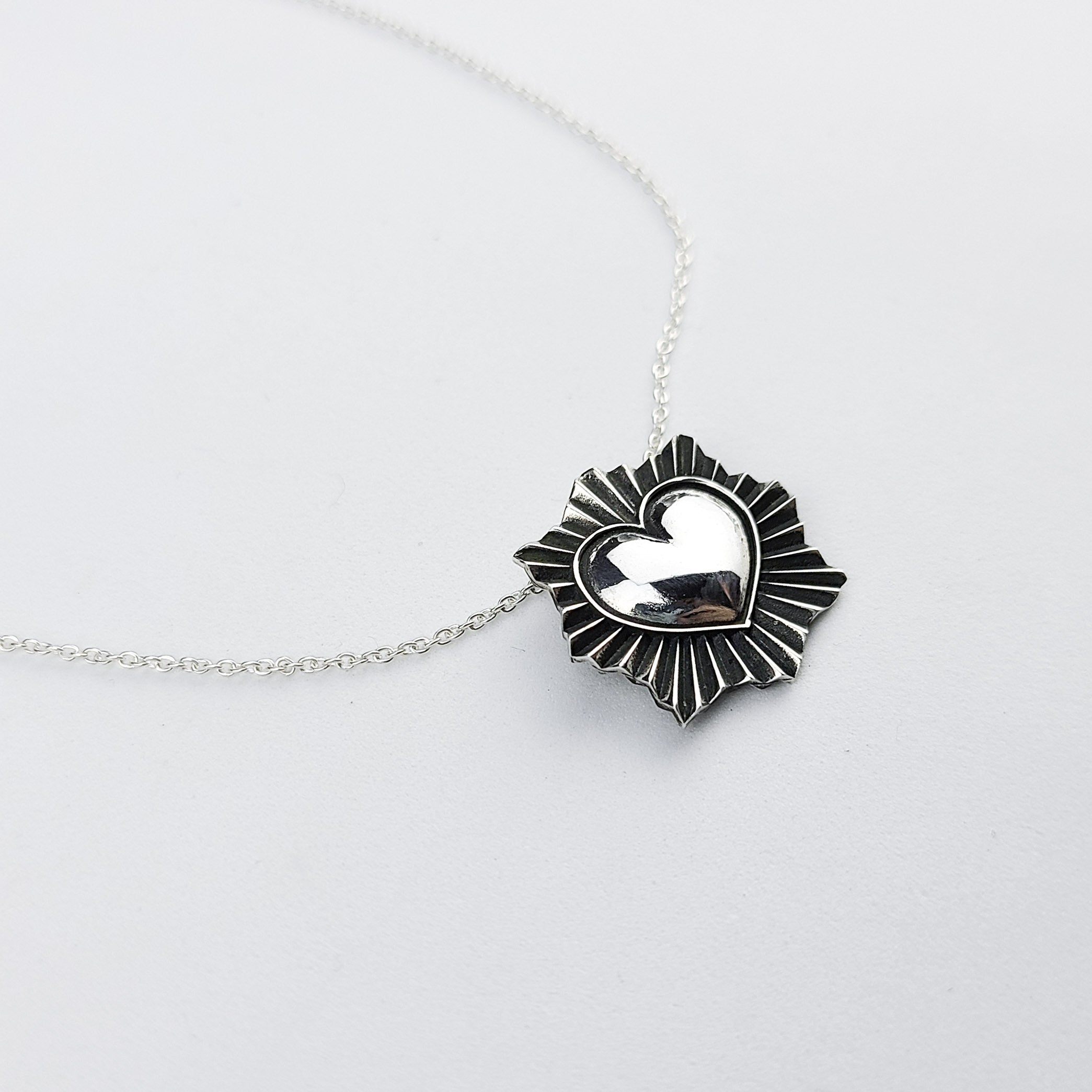 Collection of Small Sacred Heart Pendant in a gallery layout