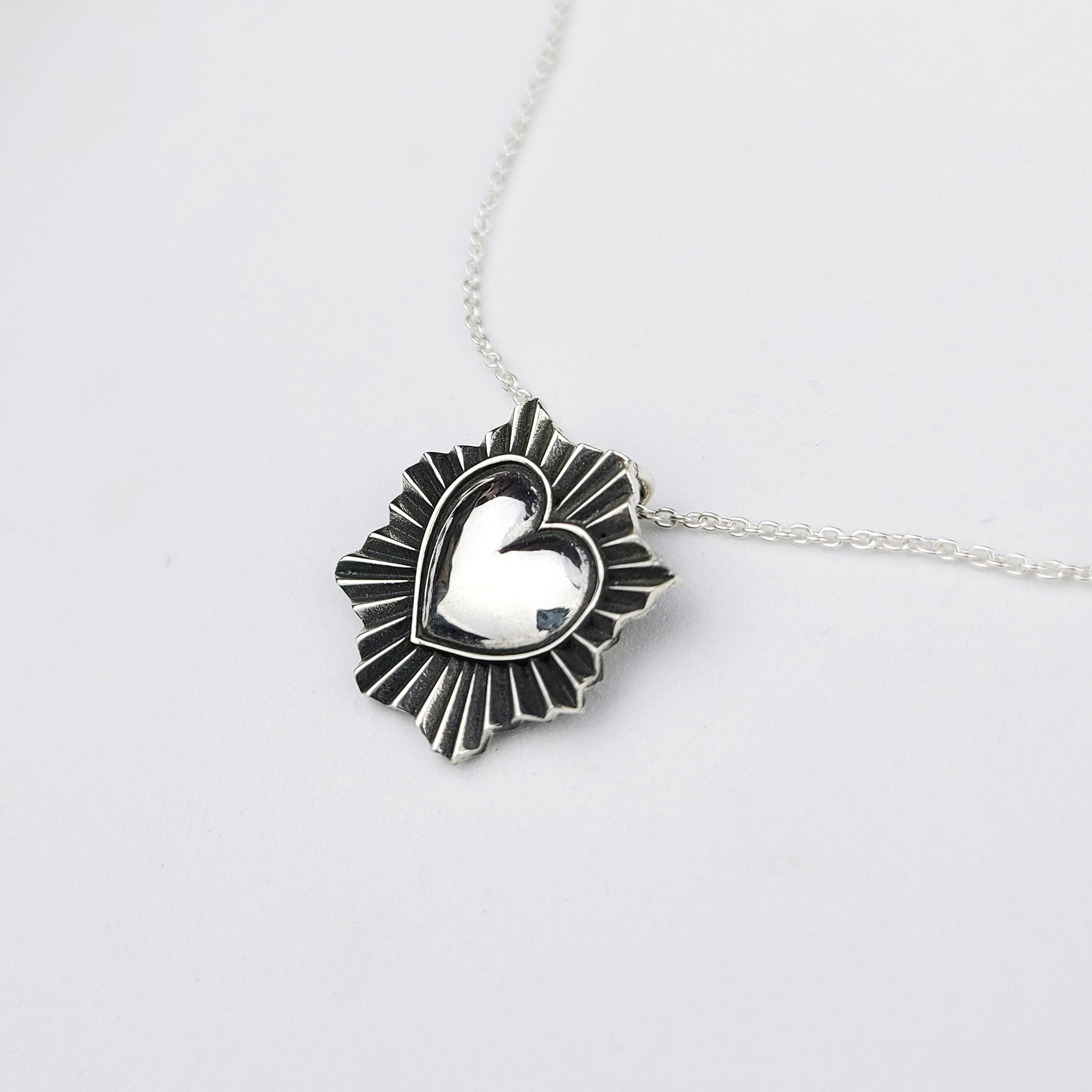 Collection of Small Sacred Heart Pendant in a gallery layout